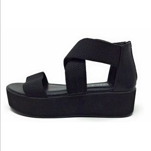 Madden Girl Suzie Strappy Platform Sandals Black Size 7.5 M US
